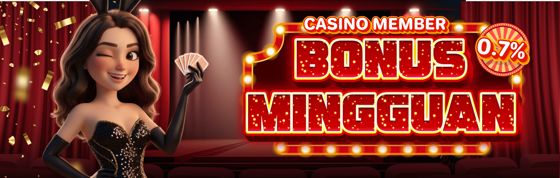 BONUS ROLLINGAN CASINO MEMBER 0.7%